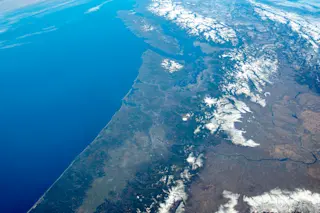 Cascade Range from Space