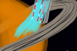 Saturns rings wave