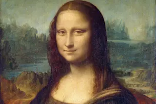 Oil painting portrait of Mona Lisa painted by Leonardo da Vinci between 1503 and 1506.