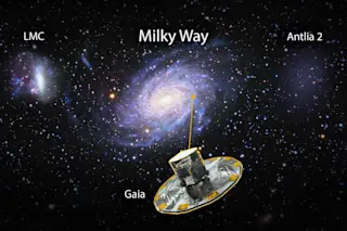 The Ant 2 ghost galaxy is a massive, dim dwarf galaxy that scientists have discovered near the edge of the Milky Way