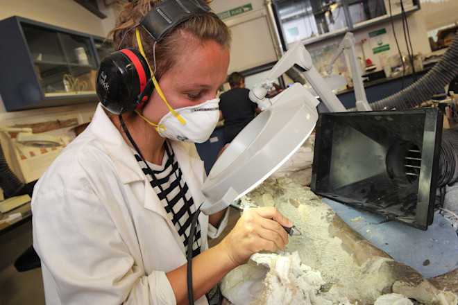 Katja Knoll in lab - Jake Bacon