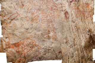 Wild Cattle Cave Art Borneo