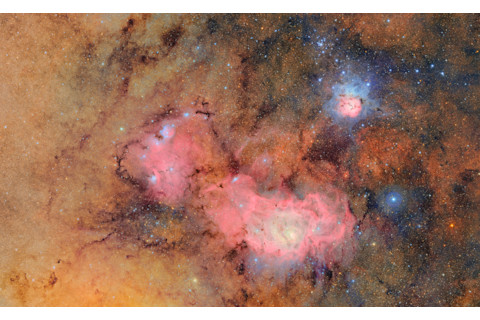 Trifid and Lagoon Nebulas