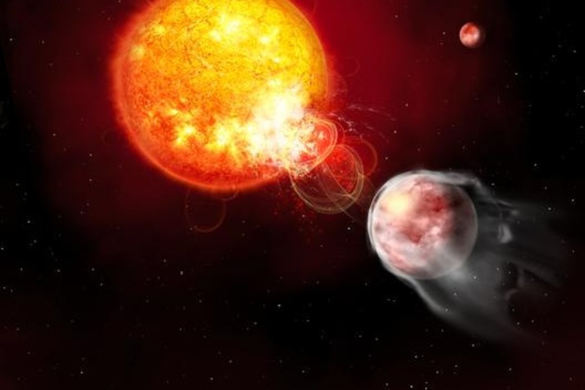 A Clingy, Cotton Candy Exoplanet Is Causing Its Host Star to Flare