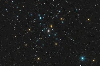 cluster of colorful stars in space