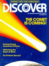 The cover image of the December 1981 issue of Discover Magazine