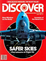 The cover image of the April 1982 issue of Discover Magazine