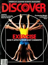 The cover image of the August 1982 issue of Discover Magazine