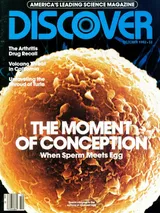 The cover image of the October 1982 issue of Discover Magazine