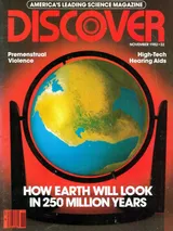 The cover image of the November 1982 issue of Discover Magazine