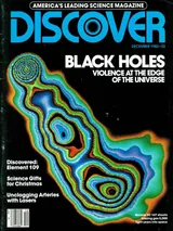 The cover image of the December 1982 issue of Discover Magazine