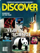 The cover image of the January 1983 issue of Discover Magazine