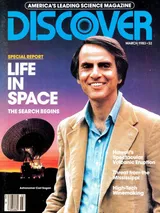 The cover image of the March 1983 issue of Discover Magazine