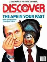 The cover image of the July 1983 issue of Discover Magazine