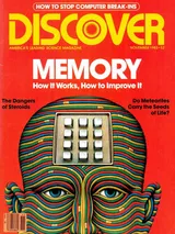 The cover image of the November 1983 issue of Discover Magazine