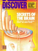 The cover image of the May 1984 issue of Discover Magazine