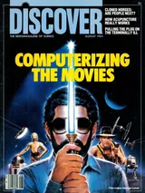 The cover image of the August 1984 issue of Discover Magazine