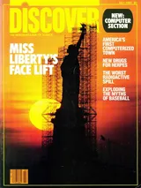 The cover image of the July 1984 issue of Discover Magazine