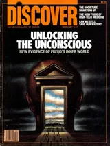 The cover image of the February 1985 issue of Discover Magazine
