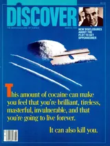 The cover image of the March 1985 issue of Discover Magazine