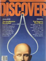 The cover image of the October 1985 issue of Discover Magazine