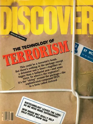 The cover image of the June 1986 issue of Discover Magazine