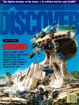 The cover image of the July 1986 issue of Discover Magazine