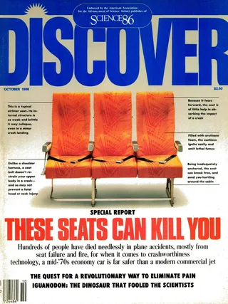 The cover image of the October 1986 issue of Discover Magazine