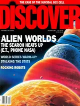 The cover image of the October 1987 issue of Discover Magazine
