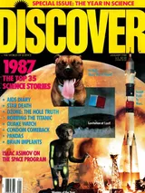 The cover image of the January 1988 issue of Discover Magazine