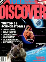 The cover image of the January 1989 issue of Discover Magazine