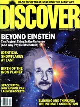The cover image of the February 1989 issue of Discover Magazine
