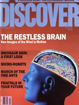 The cover image of the March 1989 issue of Discover Magazine