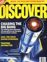 The cover image of the July 1989 issue of Discover Magazine