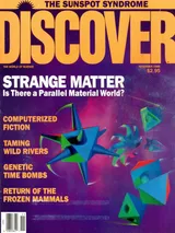 The cover image of the November 1989 issue of Discover Magazine