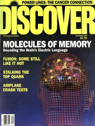 The cover image of the December 1989 issue of Discover Magazine