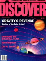 The cover image of the May 1990 issue of Discover Magazine
