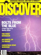 The cover image of the December 1990 issue of Discover Magazine