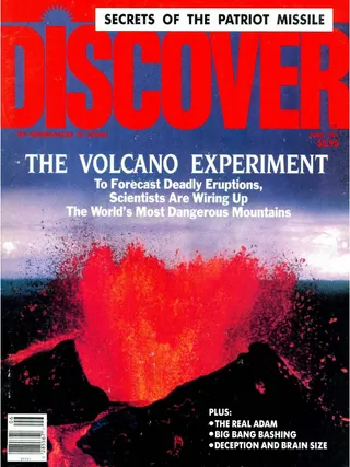 The cover image of the June 1991 issue of Discover Magazine