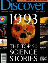 The cover image of the January 1994 issue of Discover Magazine