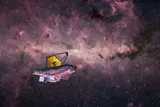 the JWST drifting through the cosmos