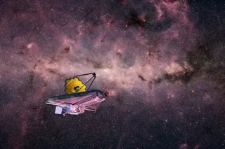 the JWST drifting through the cosmos