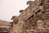 The Aztec Empire: Ruins of the Aztec pyramid in Teotihuacan