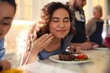 Smelling and tasting food