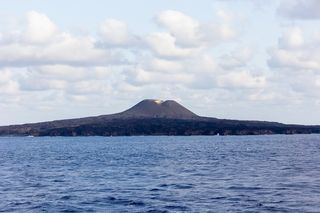 Nishinoshima, an active volcano island
