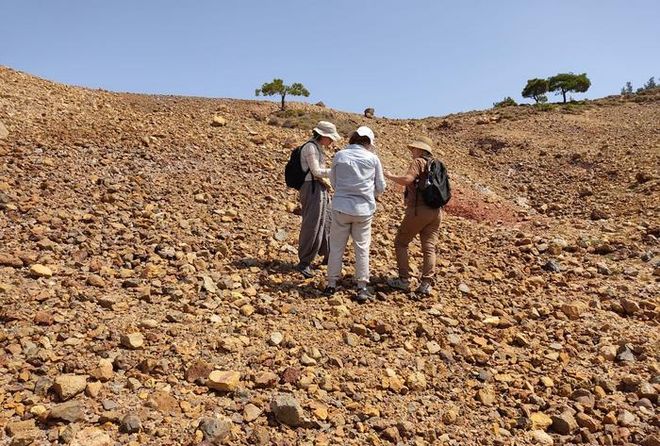 researchers conducting a field strvey in ayvalk researchers conducting a field strvey in ayvalk