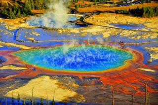 Grand Prismatic Pool at Yellowstone National Park