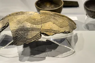 fragment of bronze age pottery 