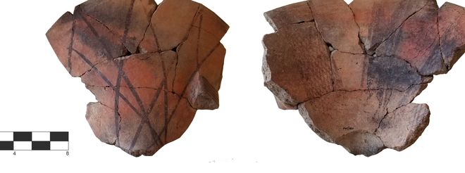 ancient pottery possibly used for horse meat