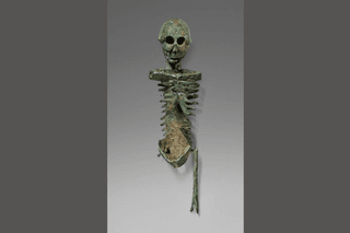 A roman age bronze skeleton A roman age bronze skeleton